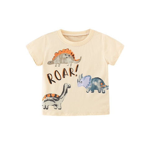 Dinosaur Printed Short-Sleeved T-shirt