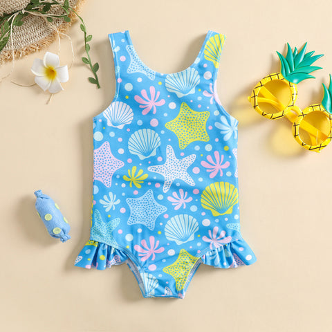 Starfish Print Swimsuit