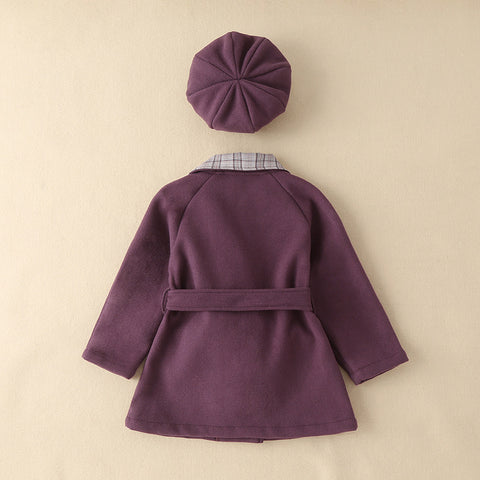 Hat Woolen Coat Suit