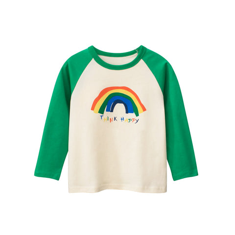 Rainbow T-shirt Long Sleeve Bottoming Shirt