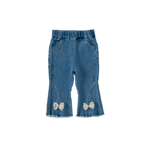 Bow Denim Trousers