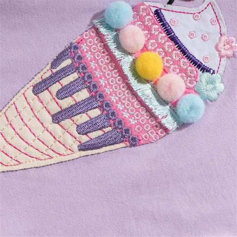 Ice Cream Embroidered T-shirt