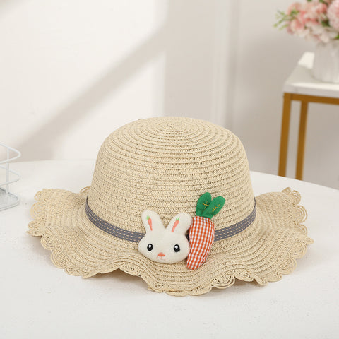 Bunny Straw Sun Hat