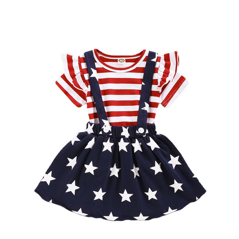 Independence Day Skirt Suit