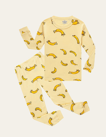 Banana Print Pajama Suit