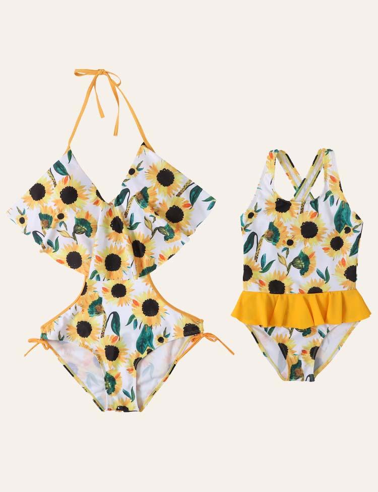 Sunflower Family Matching Swim Suit - CCMOM