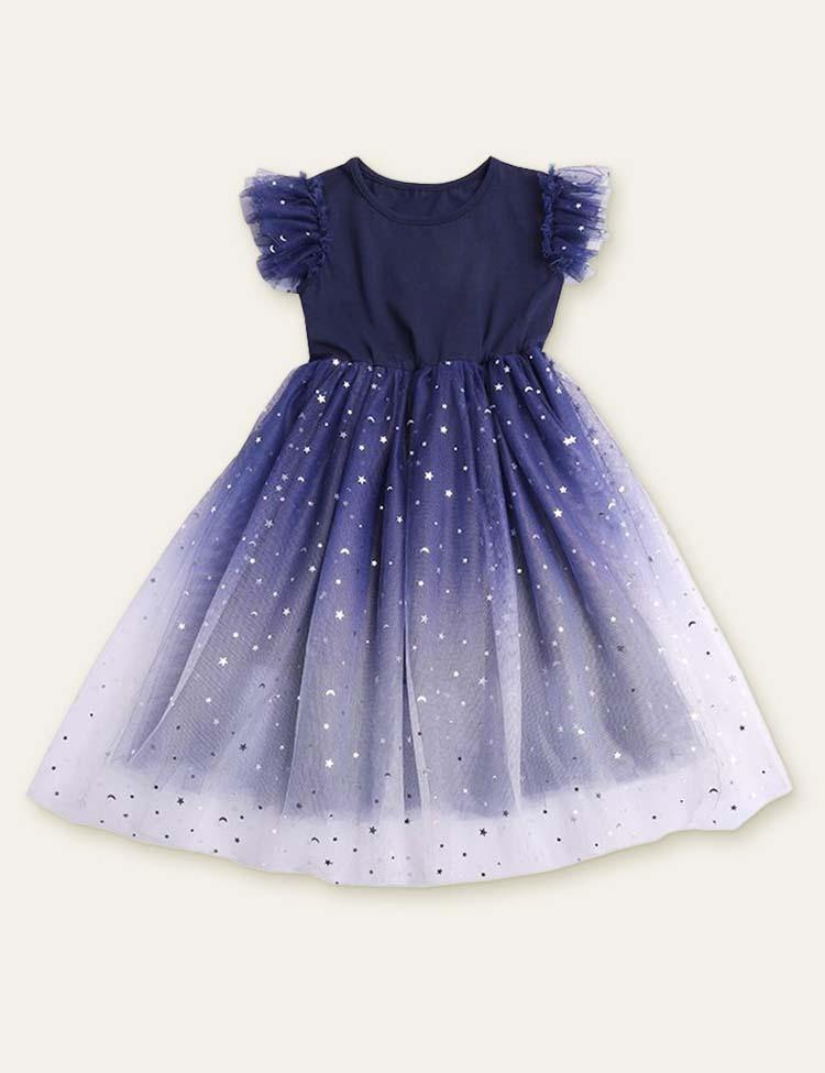 Starry Sky Mesh Party Dress - CCMOM