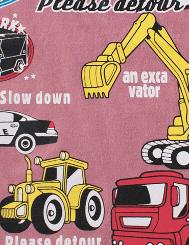 Work Vehicle Printed T-shirt