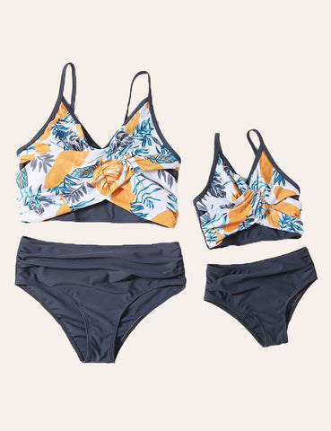 Leaf Printing Family Matching Swimsuit - CCMOM