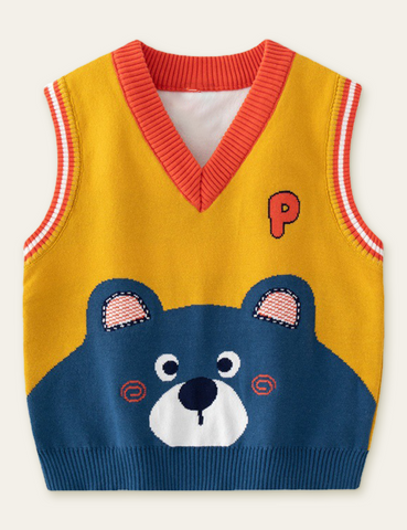 Cute Bear Sweater Vest