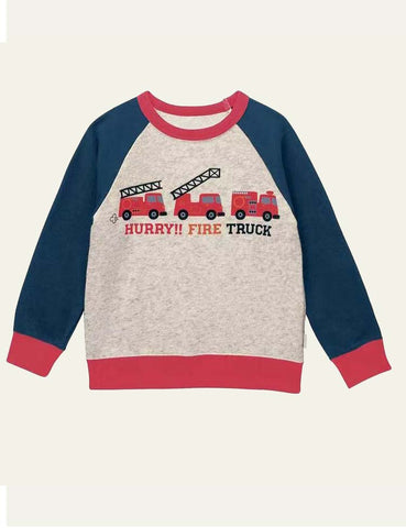 Cartoon Vehicle Sweatshirt