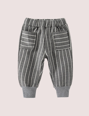 Fleece Sports Striped Trousers