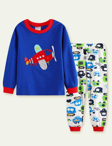 Airplane Pattern Pajamas - CCMOM