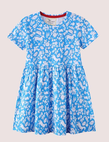 Animal Full Print Dress - CCMOM