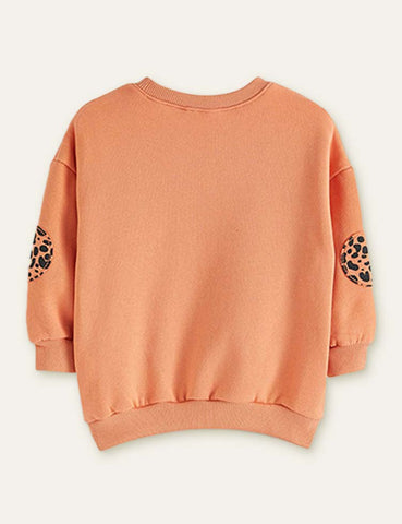 Leopard Appliqué Sweatshirt + Zoo Printed Leggings