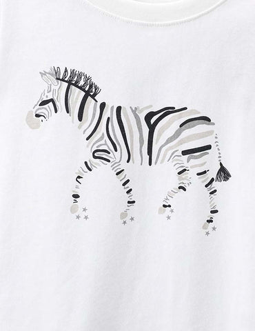 Zebra Printed Long Sleeve T-shirt