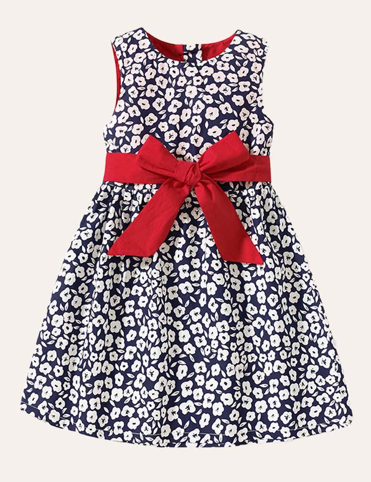 Floral Bow Dress - CCMOM