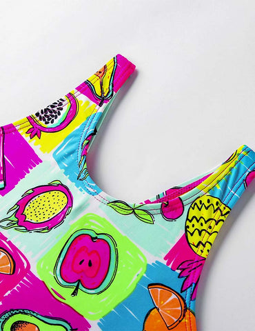 Fruit Printed Swimsuit