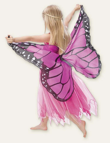 Toddler Girl Butterfly Wings Mesh Party Cape