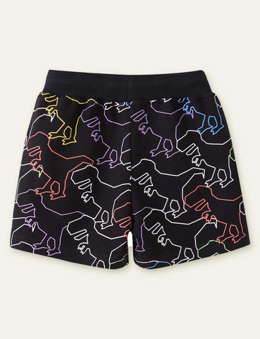 Dinosaur Printed Shorts