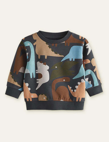 Dinosaur Full Printed Sweatshirt