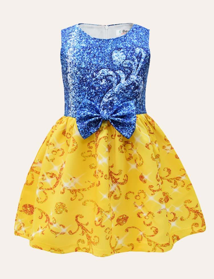 Snow White Sleeveless Party Dress - CCMOM