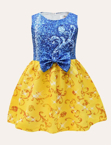 Snow White Sleeveless Party Dress - CCMOM