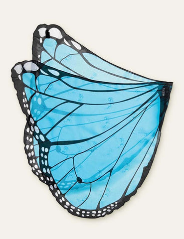 Toddler Girl Butterfly Wings Mesh Party Cape