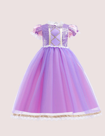 Frozen Princess Mesh Party Dress