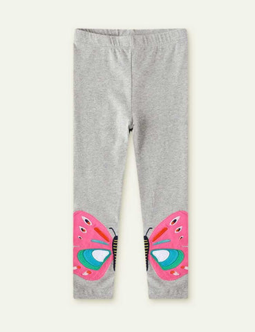 Butterfly Appliqué Leggings - CCMOM