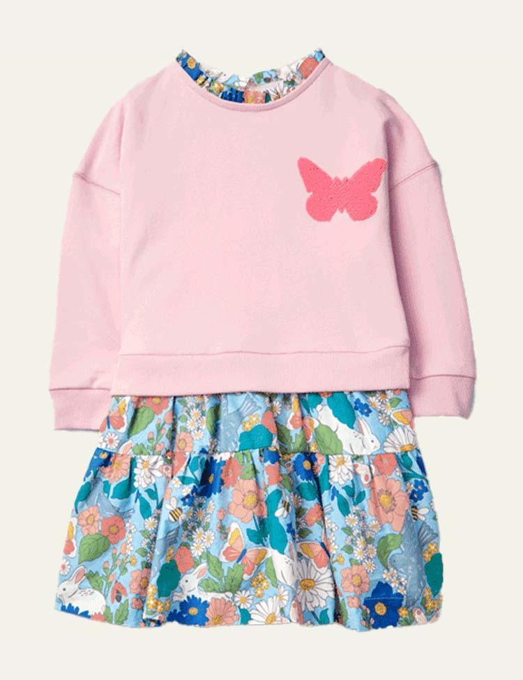 Butterfly Floral Dress - CCMOM