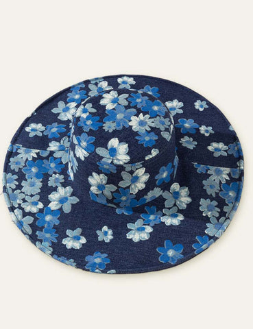 Floral Print Holiday Hat