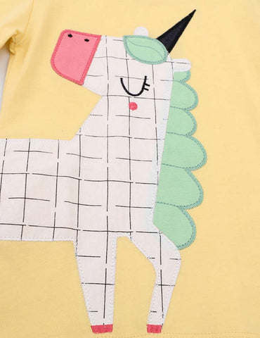 Unicorn Appliqué T-shirt