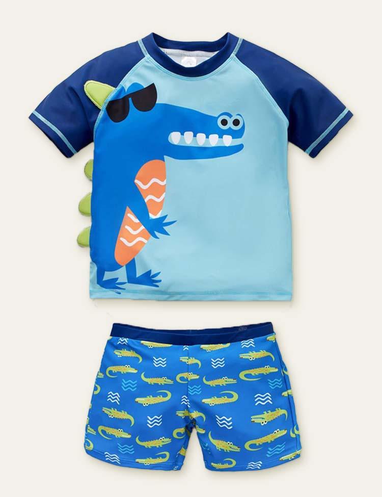 Shark Dinosaur Printed Swimsuit - CCMOM