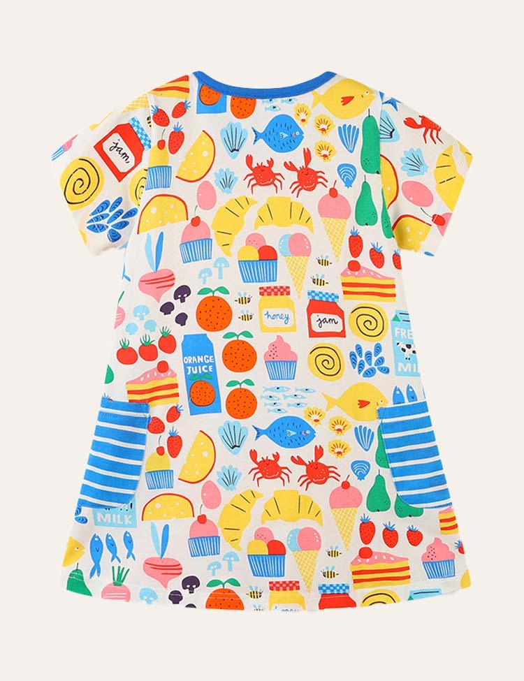 Cartoon Printed Dress - CCMOM