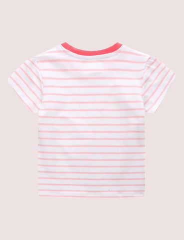 Unicorn Striped Short Sleeve