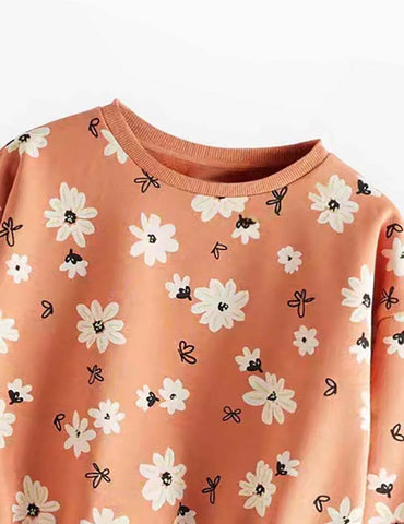 Floral Printed Sweatshirt