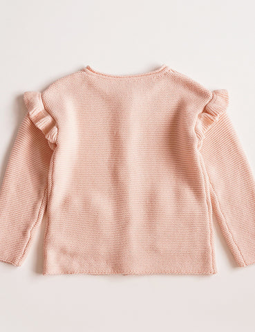 Frill Long Sleeve Bunny Cardigan