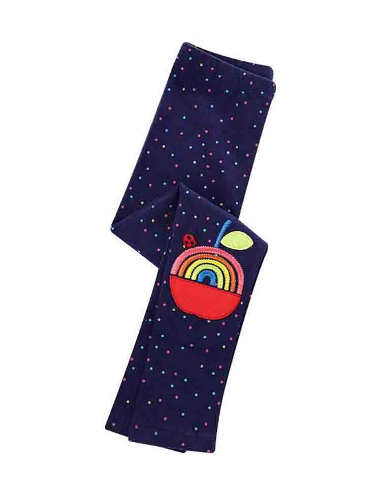 Cartoon Appliqué Leggings - CCMOM