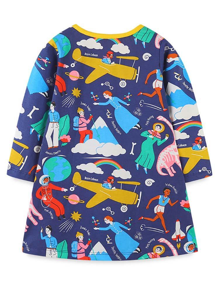 Cartoon Character Printed Dress - CCMOM