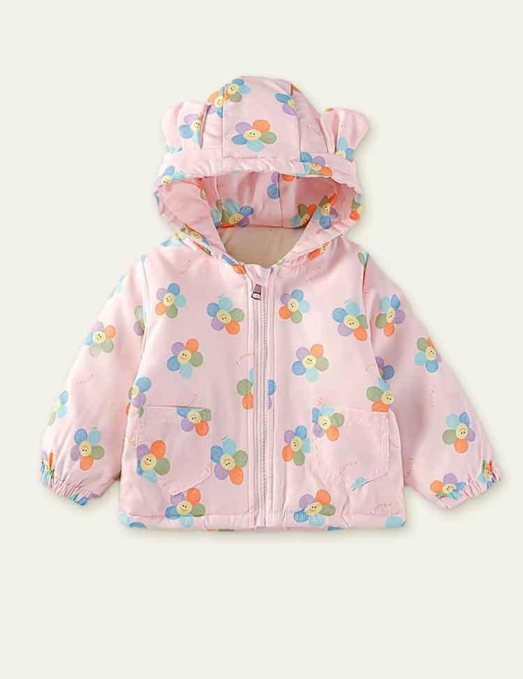 Cartoon Printed Hooded Jacket - CCMOM