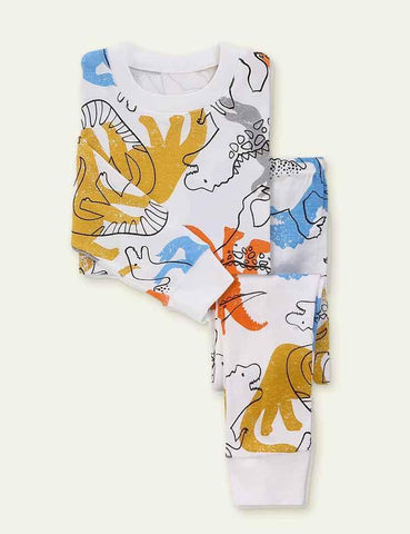 Cartoon Printed Pajamas - CCMOM