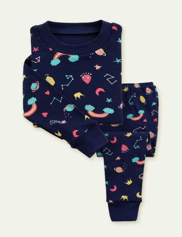 Cartoon Printed Pajamas - CCMOM