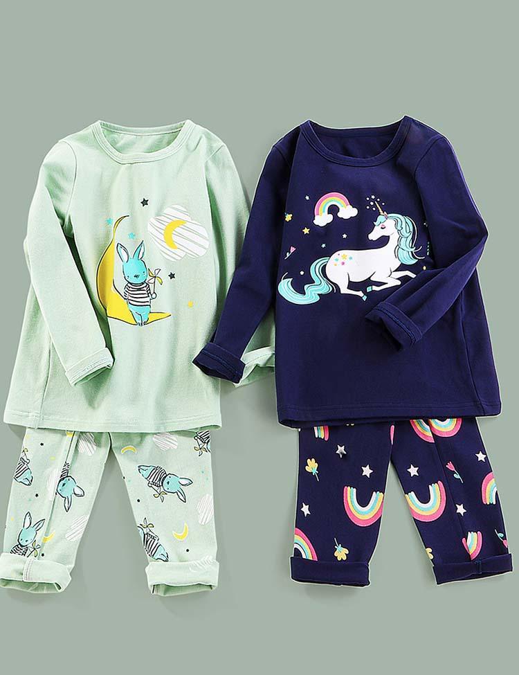 Cartoon Shark Printed Pajamas - CCMOM