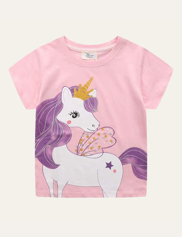 Cartoon Unicorn T-shirt - CCMOM