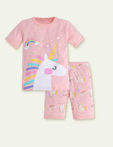 Casual Cartoon Cotton Pajamas - CCMOM