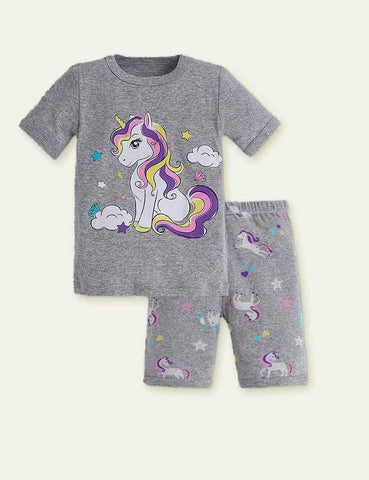 Casual Cartoon Cotton Pajamas - CCMOM