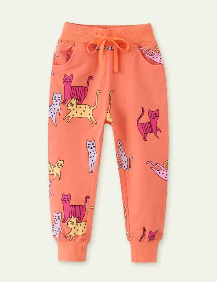 Cat Printing Sweatpants - CCMOM