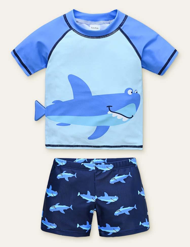 Shark Dinosaur Printed Swimsuit - CCMOM