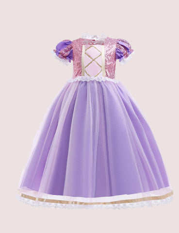 Frozen Princess Mesh Party Dress